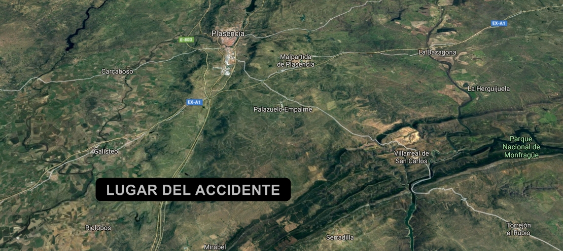 Trágico accidente de madrugada en Extremadura