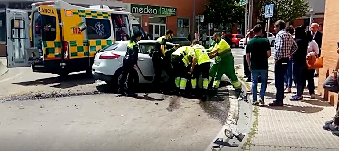 Grave accidente de tráfico en Mérida