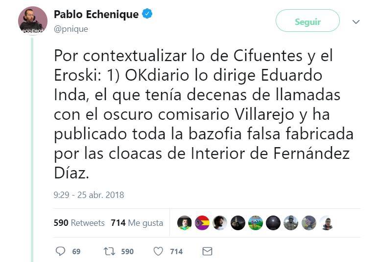 Arde Twitter con el último escándalo Cifuentes