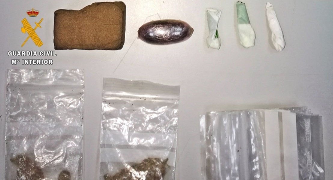 Detenido con hachís, cocaína y marihuana durante una acampada