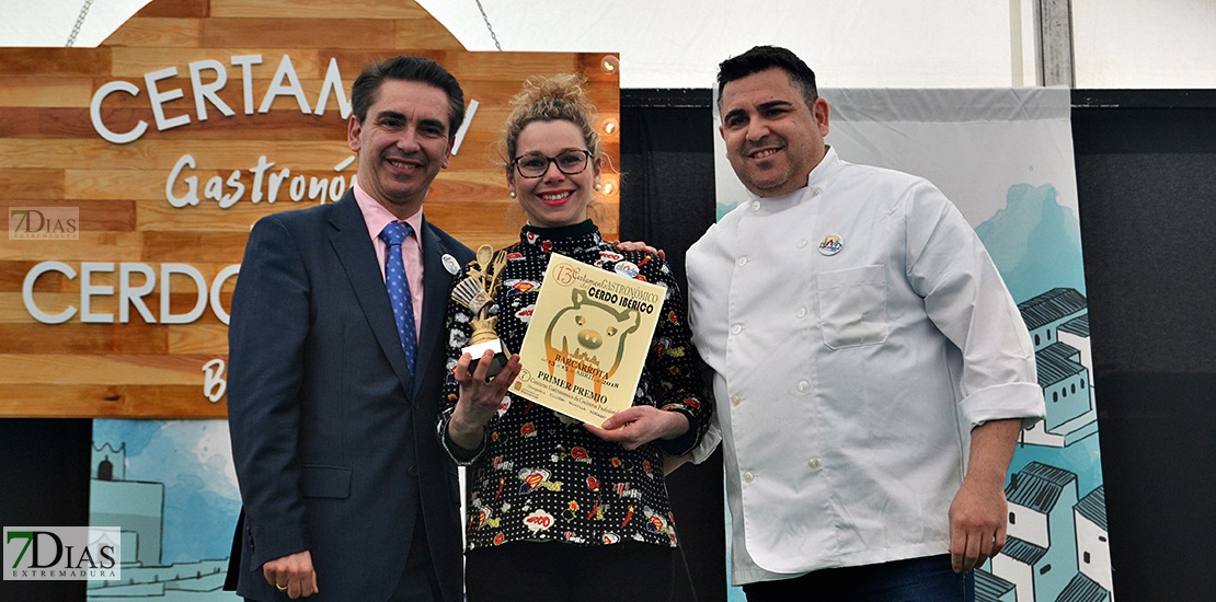 La chef del Hotel Sostenible la Laguna de Brozas, ganadora del Certamen Gastronómico de Barcarrota