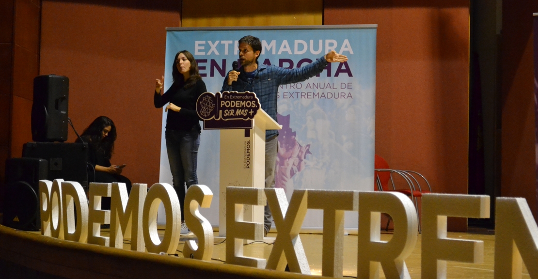 Podemos: “Por fin los extremeños se muestra activos y capaces de arrinconar lo viejo”