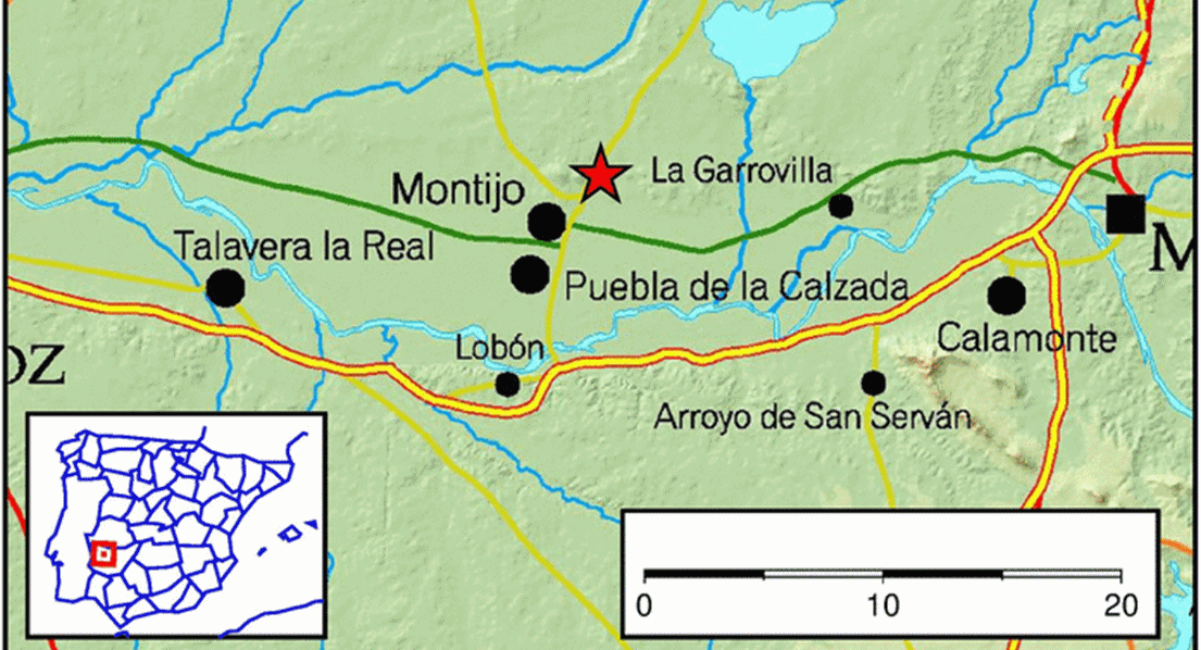 El Instituto Geográfico Nacional detecta un terremoto en Montijo