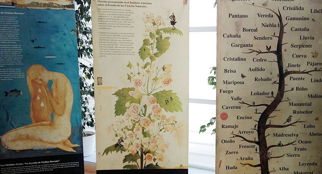 Una exposición que une la literatura y la naturaleza en torno a la Ruta de la Plata
