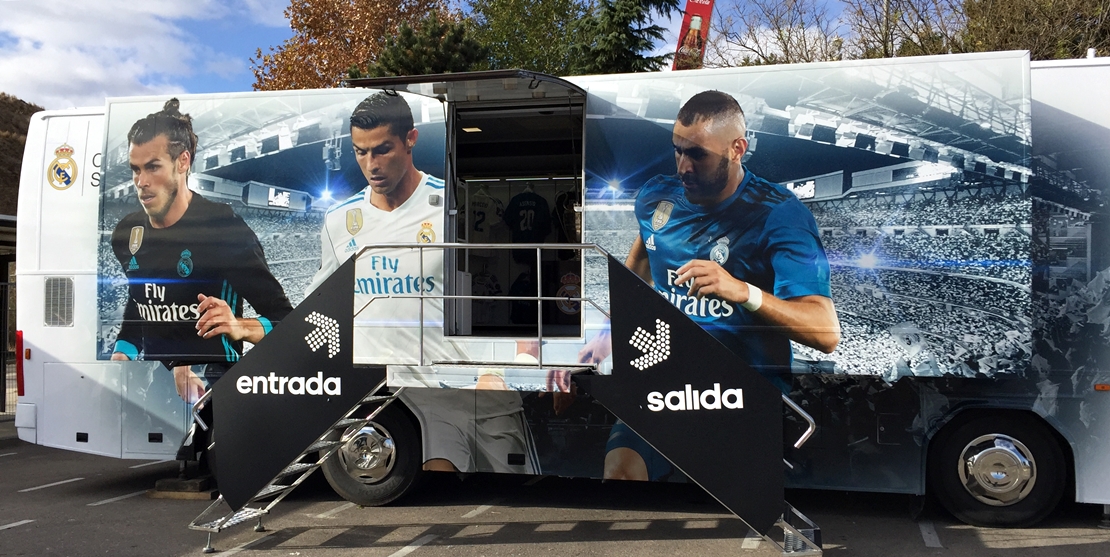 El bus-store del Real Madrid estará en Badajoz y Mérida