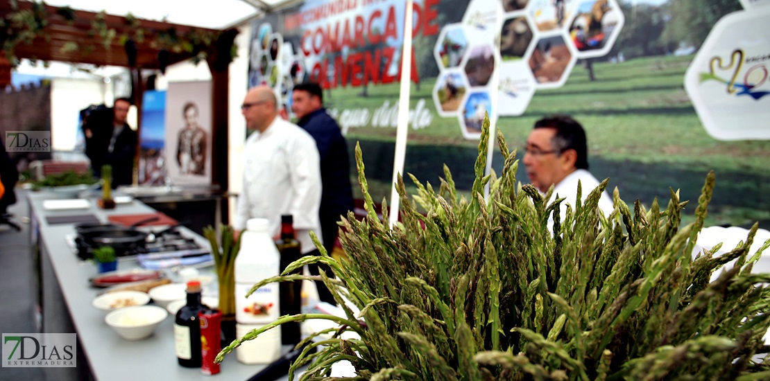 Ambiente en la VII Feria del Espárrago y la Tagarnina en Alconchel