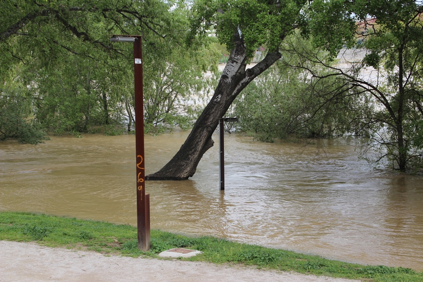 La crecida del Ebro en imágenes