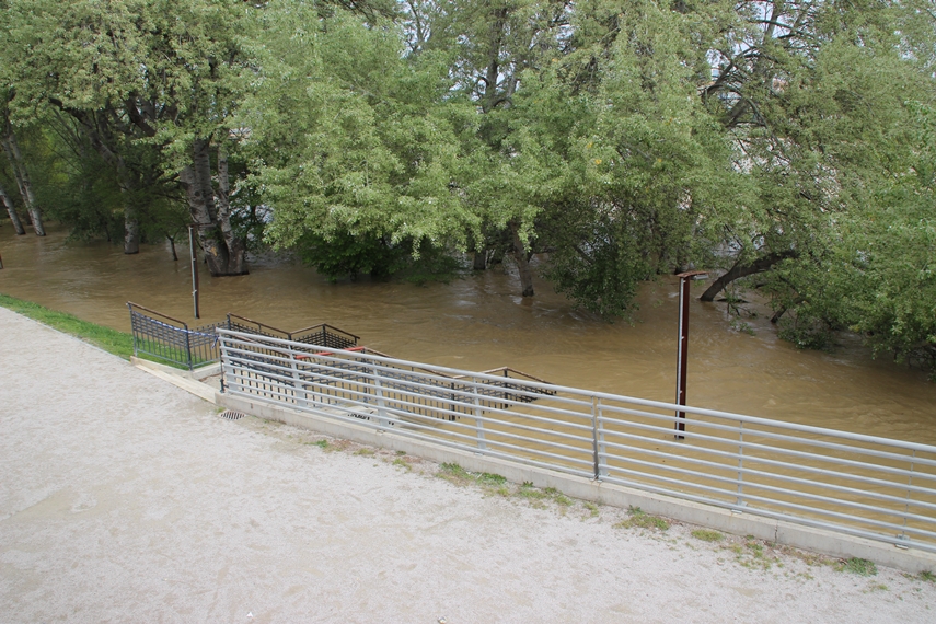 La crecida del Ebro en imágenes