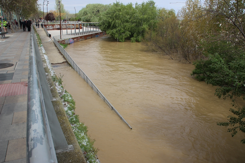 La crecida del Ebro en imágenes