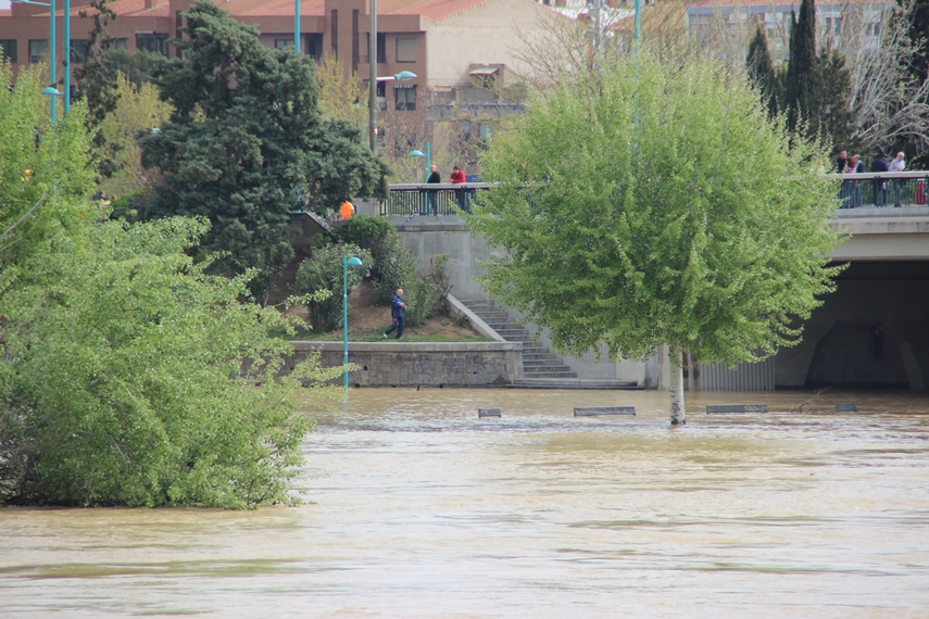 La crecida del Ebro en imágenes