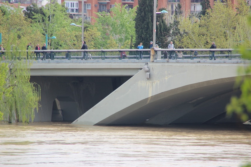 La crecida del Ebro en imágenes