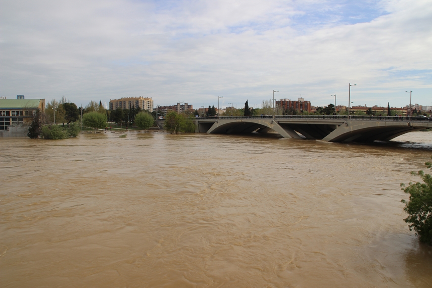 La crecida del Ebro en imágenes