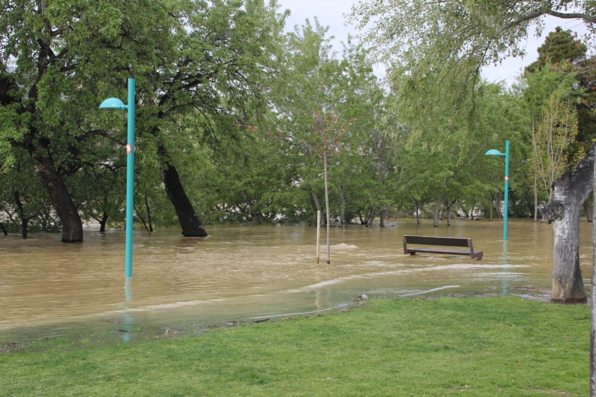 La crecida del Ebro en imágenes