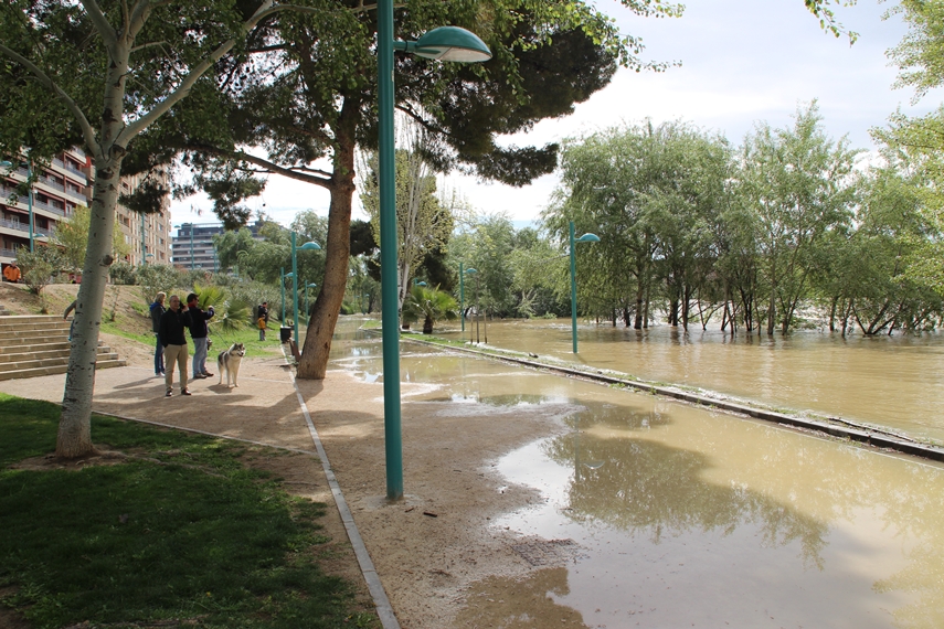 La crecida del Ebro en imágenes