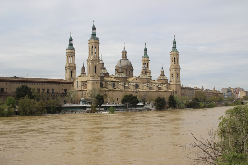 La crecida del Ebro en imágenes