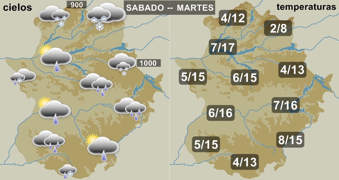 Mañana sábado bajón térmico ¿Cuánto durará este episodio de frío y nieve?