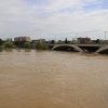 La crecida del Ebro en imágenes