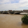 La crecida del Ebro en imágenes