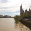 La crecida del Ebro en imágenes