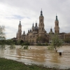 La crecida del Ebro en imágenes