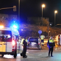 Accidente y vuelco de una ambulancia en Badajoz cuando se dirigía a una urgencia