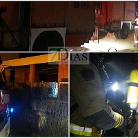 Rápida actuación de los bomberos en el incendio de un restaurante en Badajoz