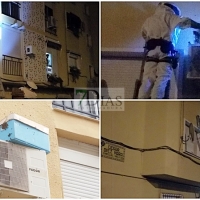 Vecinos y Bomberos en pie de guerra tras el volumen de enjambres aparecidos en Badajoz
