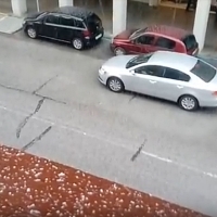 Graniza en Badajoz. Atención con el granizo esta tarde en Extremadura