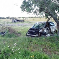 Grave accidente en la carretera de Cáceres