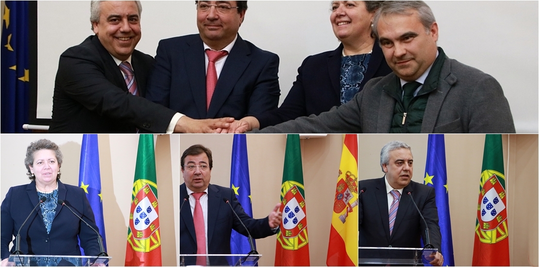 Fragoso y Mocinha: &quot;Con este acuerdo Badajoz-Elvas será un punto logístico relevante en Europa&quot;