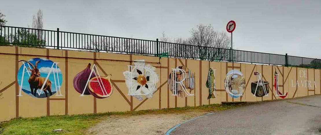 El nuevo mural de Madrigal da una nueva imagen al puente