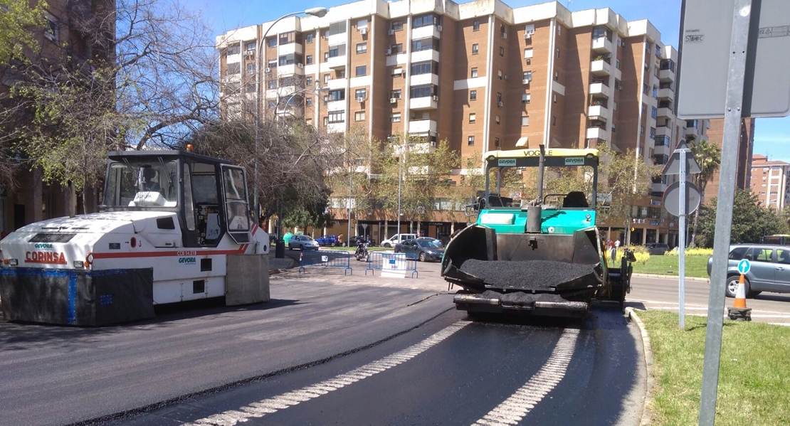 Circulación restringida por asfaltado en Badajoz
