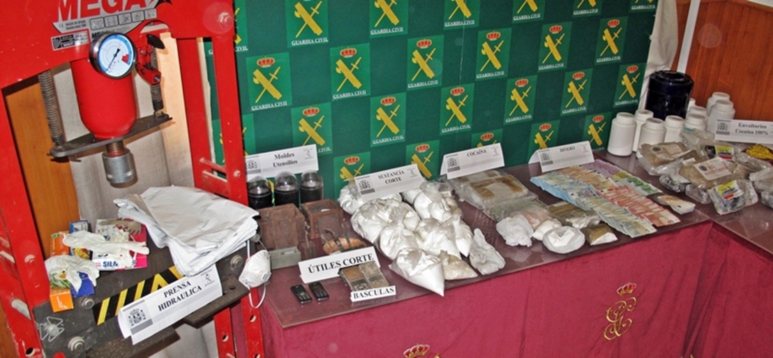 Desmantelado un importante laboratorio de cocaína en Extremadura