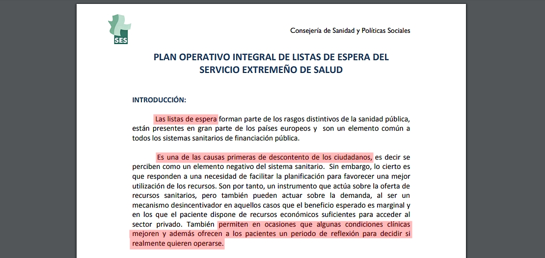 Las intenciones encubiertas de la Consejería de Vergeles son aún peores