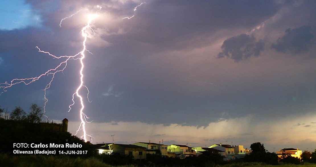 Extremadura en alerta por fuertes tormentas hasta las 6 de la madrugada