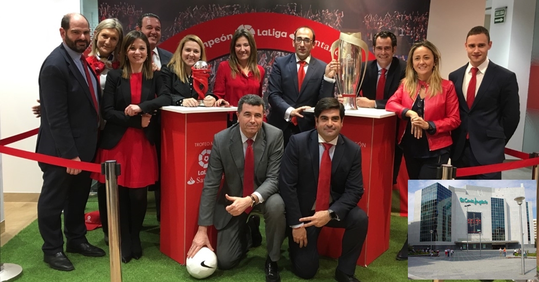 El Corte Inglés recibe la Copa de LaLiga Santander en Badajoz