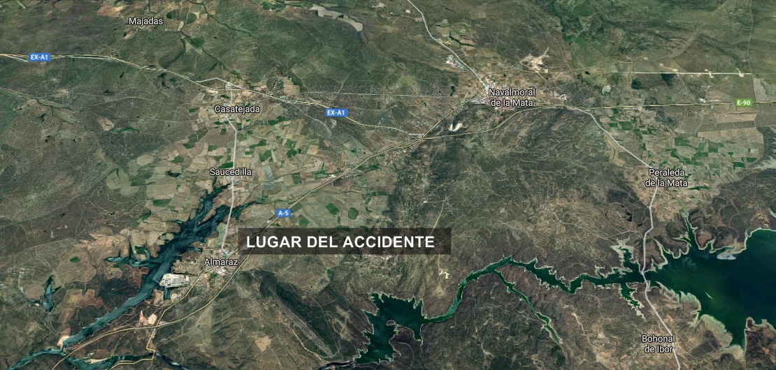 Un joven sufre policontusiones en un accidente en Almaraz (CC)