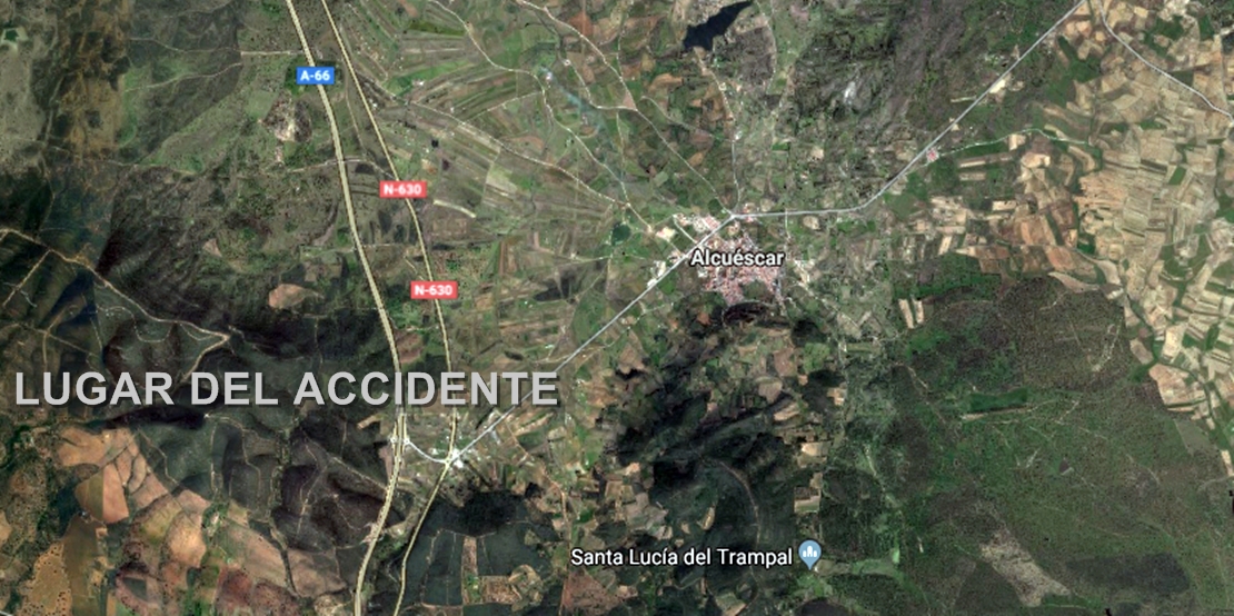 El vuelco de un camión en la A-66 causa un trauma craneal y fracturas al conductor