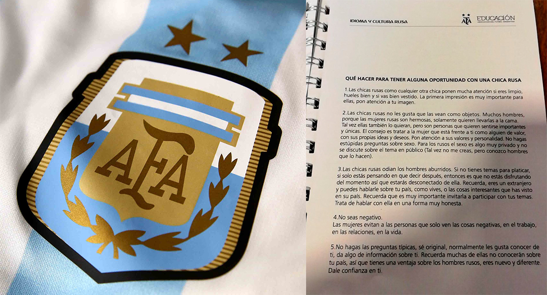 La Federación Argentina de Fútbol da consejos para ligar con las rusas