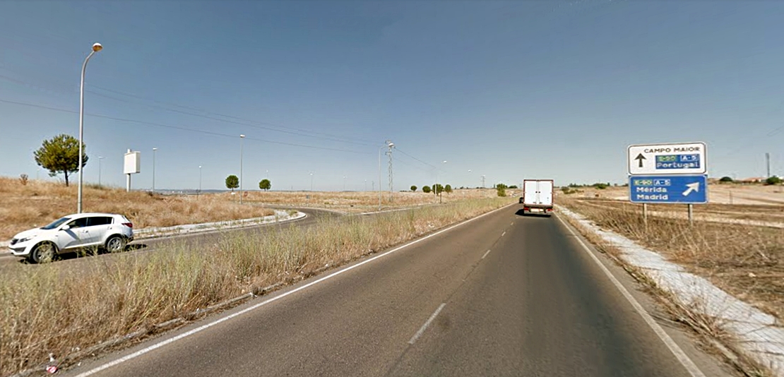 Badajoz Adelante pide un arreglo global de la Carretera de Campo Maior