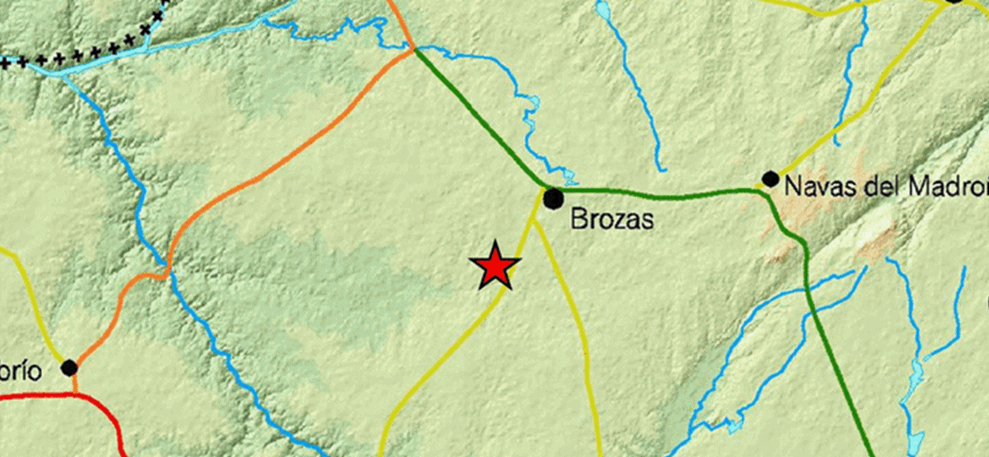 Detectado un terremoto en la provincia de Cáceres