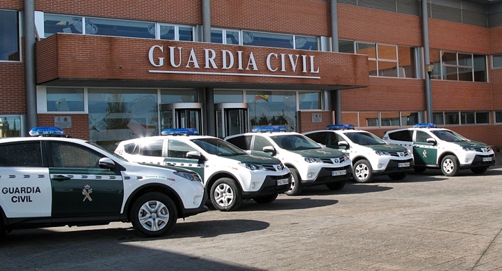 La Guardia Civil renueva vehículos para vigilar el Guadiana