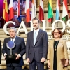 El Rey entrega el premio Carlos V a Tajani