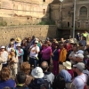 Centenares de personas visitan el puente de Gévora