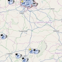 Dos carreteras cortadas en el sur de la región por inclemencias meteorológicas