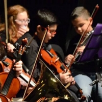 Concierto de clausura de las escuelas de música de Badajoz en el López