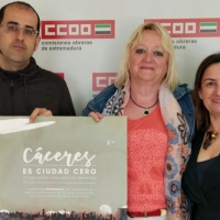 CCOO apoya a &#39;Cáceres Ciudad Cero&#39;