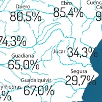 Los embalses de Tajo y Guadiana pierden 55 hectómetros cúbicos