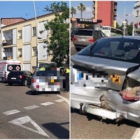 Tres personas heridas en una colisión en Mérida