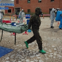 La Policía hace un simulacro con el mortífero gas sarín en Badajoz
